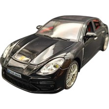 Farbu Metal Model Araba 5517, 1:18 Ölçekli Kapılar Bagaj Kaput Açılır Özellikli Sesli Ön Farları Işıklı Porsche Panamera