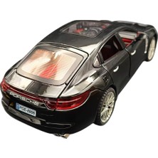 Farbu Metal Model Araba 5517, 1:18 Ölçekli Kapılar Bagaj Kaput Açılır Özellikli Sesli Ön Farları Işıklı Porsche Panamera