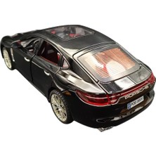 Farbu Metal Model Araba 5517, 1:18 Ölçekli Kapılar Bagaj Kaput Açılır Özellikli Sesli Ön Farları Işıklı Porsche Panamera