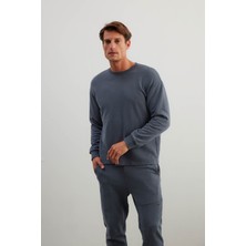Erkek Pamuklu Uzun Kollu Sweatshirt