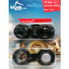 Klinkshop 31 Numara Kuşgözü Çekiçle Uygulama Aparatları Ve 7 Adet 17 mm Siyah Renk Kuşgözü Kiti-paslanmaz Pirinç