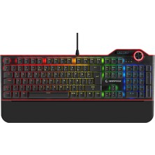 Rampage Hydra R6 Full Color RGB LED Gaming Pro Blue Switch Aluminyum Kaplama Multimedia Mekanik Klavye