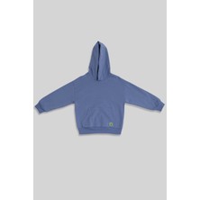 Minojoy Uthar Koloni Mavi Pamuklu Kapşonlu Erkek Çocuk Sweatshirt