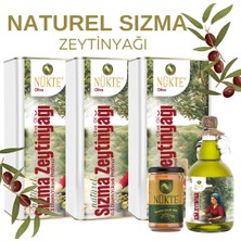 nükte 15 lt Naturel Sızma Zeytinyağı Yanında 1 lt Cam Şişe ve Süzme Bal