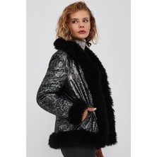 Derimod Jet Set Kadın Çift Taraflı Peluş Mont