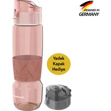 Zweikell Pivot Switch Hot Pink Bpa Içermez 650 ml Tritan Kırılmaz Suluk - Su Matarası - Yedek Kapak Hediyeli