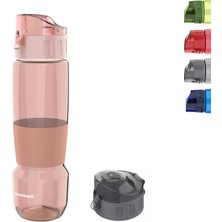 Zweikell Pivot Switch Hot Pink Bpa Içermez 650 ml Tritan Kırılmaz Suluk - Su Matarası - Yedek Kapak Hediyeli