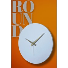 MOOCLOCK Round Model Bohem Dekoratif  Metal Sıvama Akar SESSİZ Mekanizmalı Duvar Saati (40*40 Cm)