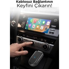 Torima TAB06 Mini 2in1 Kablosuz Carplay USB ve Type-C Uyumlu Araç Multimedya Dönüştürücü Adaptörü