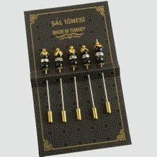 Feryal 5 Adet Boncuk Şal Iğnesi