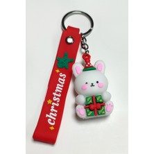 Feryal Yılbaşı Tavşancık Silikon Anahtarlık