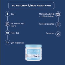 Nutrafine Marine Collagen Premium Doğal   Hidrolize Kolajen Peptitler Toz Gıda Takviyesi 210 gr