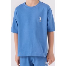 U.S. Polo Assn. U.s. Polo Assn Erkek Çocuk Mavi Bermuda Takımı