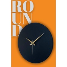 MOOCLOCK Round Model Bohem Dekoratif  Metal Sıvama Akar SESSİZ Mekanizmalı Duvar Saati (40*40 Cm)