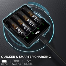 I-Gen Batteries I-Gen G429 4'lü Pil Şarj Aleti + 4 Adet AA Pro 2950 mAh Şarjlı Kalem Pilli Set
