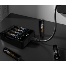 I-Gen Batteries I-Gen G429 4'lü Pil Şarj Aleti + 4 Adet AA Pro 2950 mAh Şarjlı Kalem Pilli Set
