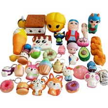 (24 Adet) Squishy 3 Farklı Boy ve Modellerde 3 Cm-20 cm Arası