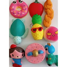 (24 Adet) Squishy 3 Farklı Boy ve Modellerde 3 Cm-20 cm Arası