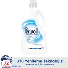 Perwoll Hassas Bakım Sıvı Çamaşır Deterjanı Beyaz Yenileme 3960 ml