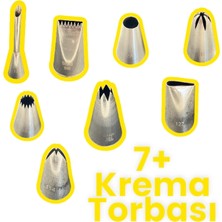 Krema | Şanti Duy Seti 7 Adet + Krema Torbası