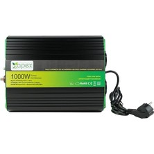 Apex NPS1000-12 Apex 1000W Şarjlı Tam Snüs Inverter 12V