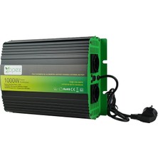 Apex NPS1000-12 Apex 1000W Şarjlı Tam Snüs Inverter 12V