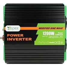 Apex NS1200-12 Apex 1200W Modifiye Snüs Inverter 12V