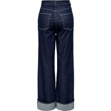 Onlmercer Hw Wıde Fold Up Red Dnm Dcc Kadın Lacivert Jean - 15332272