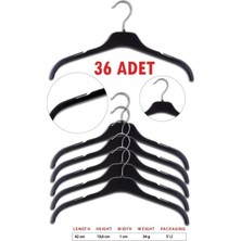 Olgun Home 36 Adet Plastik Elbise Askısı Çentikli Döner Başlıklı Kıyafet Askı 42 cm