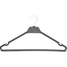 Olgun Home 5 Adet Plastik Elbise Askısı Çentikli Döner Başlıklı Kıyafet Askı 42 cm Ktm