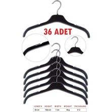 Olgun Home Plastik Elbise Askısı Çentikli Döner Başlıklı Kıyafet Askı 36 Adet