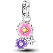 Fubena Yapışık Çiçek Sallantılı Charm