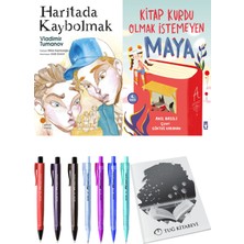 Kitap Kurdu Olmak Istemeyen Maya ve Haritada Kaybolmak 2li Set