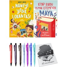 Kitap Kurdu Olmak Istemeyen Maya ve Naneyi Yedik Lokantası 2li Set