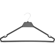 Olgun Home 10 Adet Plastik Elbise Askısı Çentikli Döner Başlıklı Kıyafet Askı 42 cm Ktm