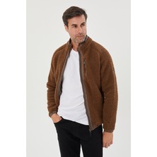Regular Fit Peluş Mont- 8055