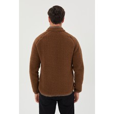 Regular Fit Peluş Mont- 8055