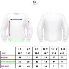 The Champ Clothing Siyah Çocuk Çiçekli Ayıcık Baskılı Bisiklet Yaka Oversize Sweatshirt