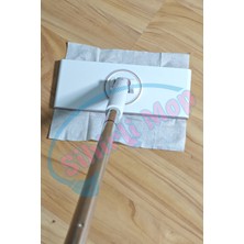 Sihirli Mop Islak Mendil ve Tüm Bezlerle Uyumlu Sıkıştırmalı Kıskaçlı Mop 25cm Orta Boy