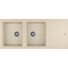 Teka Stone 80 B-Tg Topas Beige - Ankastre Granit Eviye - Bej - 116 cm - 115400003