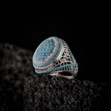 Vevasilver Tamamen Gümüş 925 Ayar Erkek Yüzük