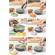 Berdina Home Vegetable Cutter Pro Rende Sebze Soğan Küp Doğrayıcı Dilimleyici Hazneli Kesici Dicer Rende Seti