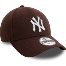 New Era New York Yankees Kahverengi Melton Yün Şapka 60580689