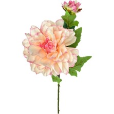 Yapay Çiçek Krizantem Pembe Tek Dal Tomurcuklu 65 x 17 cm  Kumaş Çiçek Uzun Dal