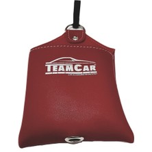 Team Car Teamcar Araç Içi Düzenleyici Çok Amaçlı Deri Kese Kırmızı