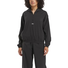 Reebok ID TRAIN WOVEN JACKET Siyah Kadın Ceket
