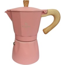 Grossberg Coffee 3 Cups 150 ml Moka Pot. Alüminyum Pembe