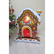 Pekshop Ayaklı Çikolata Evi Folyo Balon Yılbaşı Balonu 100 cm