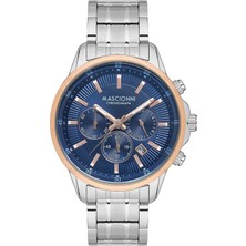 Masciooni Metal Kordonlu Gümüş Renk Fonksiyonlu Erkek Kol Saati M.1.1215.05