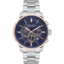 Masciooni Metal Kordonlu Gümüş Renk Fonksiyonlu Erkek Kol Saati M.1.1216.05